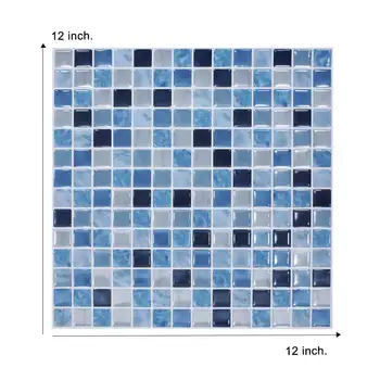 Kôra a Držať Mozaikové Dlaždice pre Kuchyňu a Kúpeľňu Nepremokavé Tapety DIY Felxible Obklady - 1 List