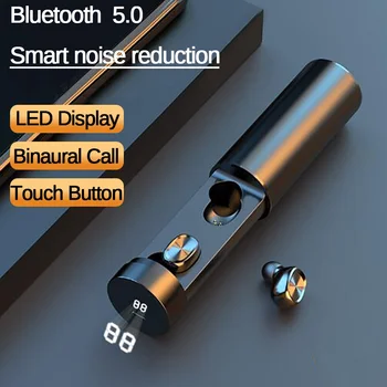 B9 TWS Bluetooth 5.0 Pull-out Bezdrôtový Headset Vodotesné Slúchadlá Stereo In-ear Slúchadiel do uší Slúchadlá Bluetooth Slúchadlá s Mikrofónom