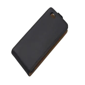 Vertikálne PU Kože Flip Prípade Fundas Capa Pre Sony Xperia Z1 Kompaktný Mini Z1 Kryt TPU Prípade, Hore-Dole, Otvorte kože, puzdro na Telefón Tašky