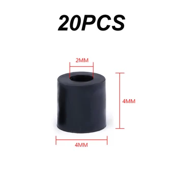 Columna de goma absorbente de golpes 20 piezas M2 16*16/20*20 columna de aislamiento de torre de mosca Goma anillo Para RC FPV