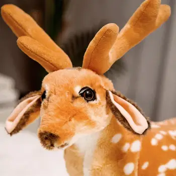 1pc roztomilý simulácia žirafa plyšové hračky plyšové mäkké zvierat bábiky vysokej kvality jelenej Hračky, baby, deti narodeninám domáce dekorácie