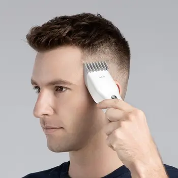 Youpin ENCHEN Bezdrôtový Hair Clipper Zastrihávač nabíjateľná Rezací Stroj Fúzy Elektrické Man Dieťa Keramické Fréza TypeC QuickCharge