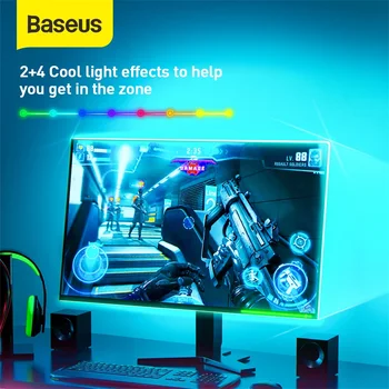 Baseus LED Pásy Svetlo RGB 5050 Flexibilné USB LED Pásky Pásky String Lampa 5V RGB Herné LED Svetlá Prúžok TV PC Podsvietenie 1m 1,5 m