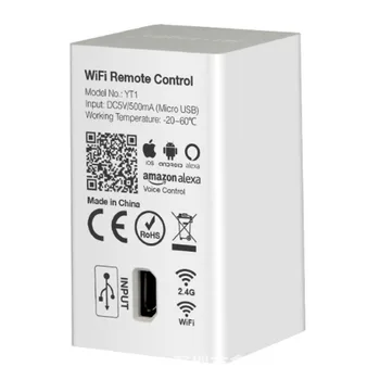 Milight YT1 WiFi Remote kompatibilné s 2.4 GHz RF Série Produkt Smartphone App a WiFi Radič DC5V/500mA(Micro USB) Miboxer