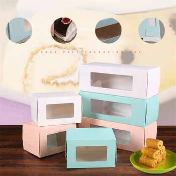 10Pcs Cupcake štedrý deň Apple Box s Oknom Muffin Chlieb Roll Tortu Soufflé Candy Krabice Dezert Obchod Dodávky Deti
