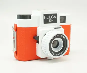 Klasické Holga 120 Fotoaparát na Film Farebné 120N Stredný Formát Fotoaparát Lomografia Lomo Kodak Fujifilm Ružová, Modrá