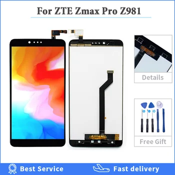 Testované Displej Pre ZTE Zmax Pro Z981 LCD Displej Dotykový Displej Digitalizátorom. Montáž Náhradná Pre ZTE Zmax Pro Z981 Telefón