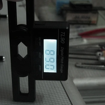 TL90 Digitálne Ihrisku Rozchod LCD Podsvietenie Displeja Čepele Uhlové Meranie Nástroj pre stabilizátor bar alebo flybarless