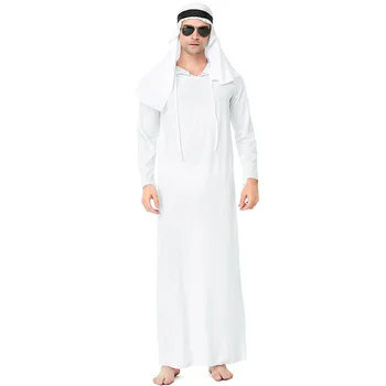 Halloween dospelých make-up prom kostým muž Stredného východu Arabských princ cos oblečenie Dubaj sheikh kostým