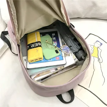 Vodeodolného nylonu ženy batoh Japonskom štýle Pevné Batohy Mochila Feminina Mujer Cestovná taška Dospievajúce Dievčatá Aktovka sac dos