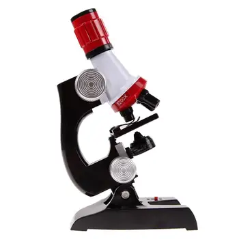 Nový Mikroskop Kit LED Lab 100X-1200X Domov Školské Vzdelávacie Hračka Darček Biologický Mikroskop pre Deti Dieťaťa