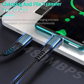 Typ C Pre Micro USB Kábel Pre Samsung S7 Xiao Android USB-C na Microusb PD Kábel QC3.0 Rýchle Nabíjanie Mobilného Telefónu Nabíjací Kábel