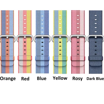 Tkané Nylon Popruh pre Apple Hodinky Kapela 44 mm 40 mm Nylon Watchband pre Apple hodinkám 42mm 38mm Pás iwatch Série 1 2 3 4