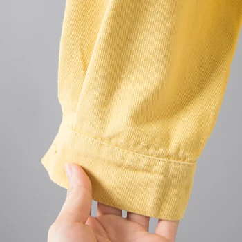Ženské Denim Jacket Vyšívanie Písmen Harajuku Žltá, Béžová Ružový Kabát Bežné Priateľ Džínsy Bunda Ženy Windbreaker Outwear