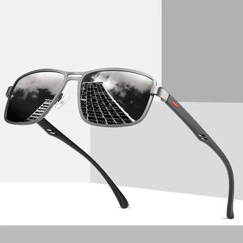 2020 NOVÝ DIZAJN Ultralight TR90 Polarizované slnečné Okuliare Muži Ženy Jazdy Námestie Style Slnečné Okuliare Muž Okuliare UV400 Gafas