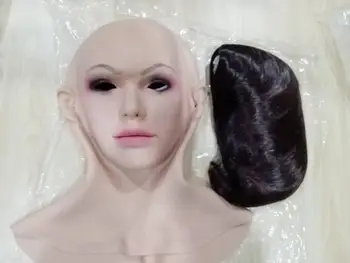 6 G Vanessa Masku na Tvár Realistické Mäkké Silikónové Ženy Maska pre Maškaráda Halloween Masky Pre Crossdresser Drag Queen Transgender