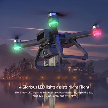 B20 GPS Drone S 4K 5G WIFI HD Kamera Elektronická stabilizácia obrazu Quadcopter Striedavé Profesionálne Dron Vs SG906 PRO