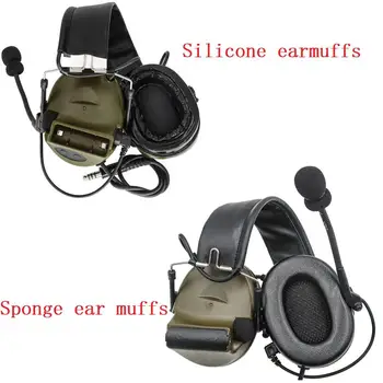 Taktické Peltor / Comtac silikónové chrániče sluchu alebo hubky, používa sa na lov športová streľba taktické headset Comtac I II III headset