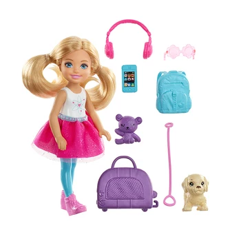 Pôvodné Barbie Bábika Mini Carrie Travel Set Hračky pre Dievčatá dobrú noc Čas Čaj Čas Bonecas Princezná Bábiky Deti Darček k Narodeninám