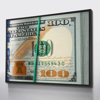 Dolár Peniaze Plagát Inšpiratívne Plátno Umelecké Plátno Maľby Nástenné Art Obrázky pre Obývacia Izba Domova (Bez Rámu)