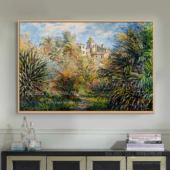 Zručný Umelec, Ručne maľované Vysokej Kvality Moreno Záhrada v Bordighera olejomaľba Reprodukovať Cloud Monet umelecké Diela olejomaľba