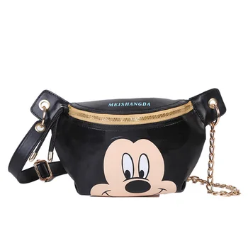 Taška Disney roztomilý dievča Mickey Mouse, káčer Donald malá taška módne cartoon hrudníka taška deti crossbody taška
