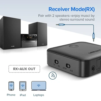 Dbg Bluetooth Prijímač 4.2 aptX Vysielač pre Slúchadlá Optické 3,5 mm SPDIF Bluetooth Audio Prijímač, Adaptér, Auto, TELEVÍZOR