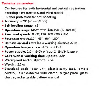 Vysoká Presnosť self-vyrovnanie Rotačné Otáča červený Laserový Úrovni HP208R/ 3D 360 stupeň 500m červený Lúč Rotačný Laser Úrovni na predaj