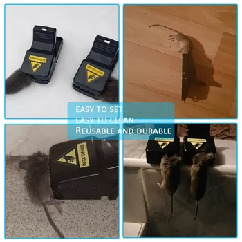 6 Pack Myši, Potkany, Pasce Lov Plastové Snap Mouse Trap Hlodavce Vrah Chytá Myš