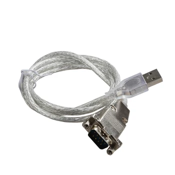 Kvalitný USB na RS232 DB9 Sériový Kábel Male A Prevodník Adaptér s CH340 Chipset pre Win10 Kovovým plášťom