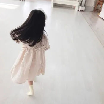 Baby Dievčatá Letné Šaty, Nové 2020 Lete Japonsko Deti Dievča Šaty Bielizeň Jarné Oblečenie Volánikmi Princezná Batoľa, Dieťa Dievča Oblečenie