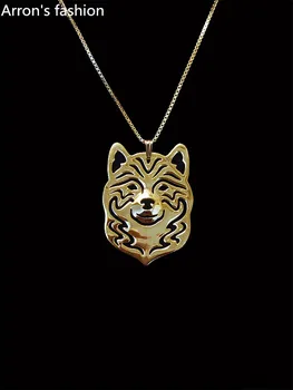 Nové Trendy Shiba inu psa prívesok ženy zlato, striebro vyhlásenie náhrdelník