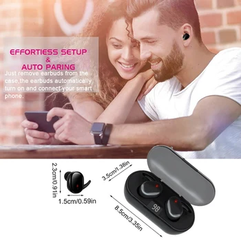 Bezdrôtový Bluetooth Q2 TWS Bluetooth 5.0 Bezdrôtová Dotyková Redukcia Šumu Slúchadlá pre Telefón, Mobilné telefóny, príslušenstvo 2020