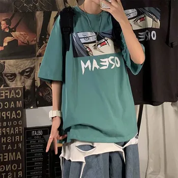 2020 Nové Anime Naruto T-shirt Vytlačené Letné Kolo Krku košele Voľné Streetwear Módy Hip Hop tričká