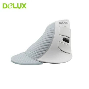 Delux M618 Vertikálne Bezdrôtová Ergonomická Myš Optická Herných Myší 800-1200-1600DPI, USB Počítačová Myš S MousePad Pre Mac PC