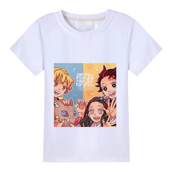Dievčatá Oblečenie 2020 Nové Anime Kawaii T-tričko Krátky Rukáv Deti Cartoon Harajuku Tričko Roztomilé Deti Tshirts Topy Vetement Fille