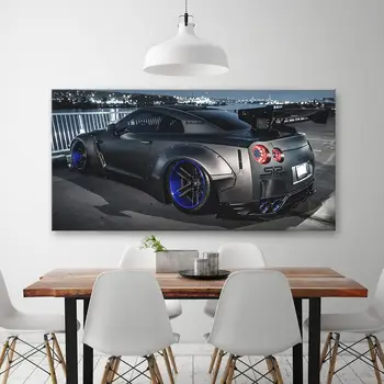 Klasické Športové auto Wall Art Plátno na Maľovanie 1 Ks Nissan Skyline GTR Auto Obrázky Posteli Domova Plagáty, umelecké Diela HD Tlač