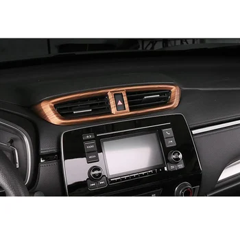 Peach Dreva Interiéru Vozidla Diely Príslušenstvo Pre Honda CRV CR-V Roku 2017 2018 Konzoly odvzdušňovací Otvor Rám Orezania Auto Styling