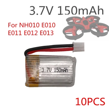 10pcs 3,7 V 150mah 30C Lipo Batérie Pre E010 E011 E013 F36 H36 CX-95 T36 NH010 Quadcopter batérie