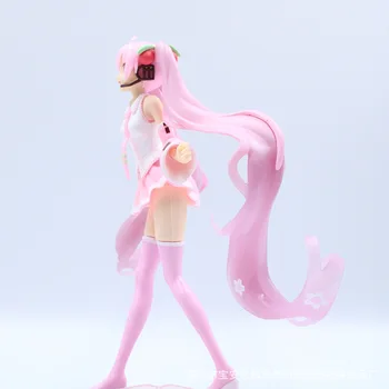 19 cm Vysoko Kvalitné Anime Hatsunee Miku Ružová Sakura Ver PVC Socha Akcie Obrázok Speelgoed Dievčatá Model Hračky Pre Deti