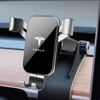 LQY Telefón Držiak na Palubnú dosku Namontujte Stáť Auto, Mobilný Telefón Držiak na GPS Konzolu Displeja pre Tesla Model 3 2017-2019