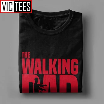 Muž Tričko The Walking Dead Chôdza Otec Jednoduché Krátke Rukávy Tees Tričko Kolo Golier Oblečenie Bavlna Tlač T-Shirts