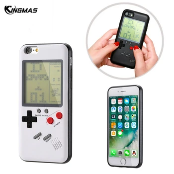Retro hra Tetris GameBoy Telefón puzdro Pre Apple iPhone X iPhone 6 6s Plus 7 8 Plus kryt coque Game boy Darček Pre Dieťa