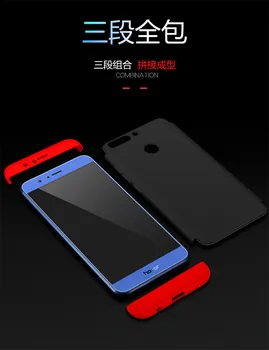Huawei Honor 8 Pro DUK L09 Prípade 360 Stupeň celého Tela Chránené Shockproof Pevný Kryt puzdro pre Huawei Honor 8 Lite Honor8 FRD L09
