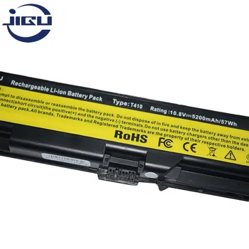 JIGU 6Cells Batérie Pre Lenovo ThinkPad Edge E40 E50 L410 L412 L420 L421 L510 L512 L520 SL410 SL510 T410 T420 T510 T520 W510