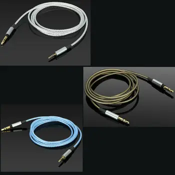 Upgrade Nahradiť strieborné Pozlátené Audio Kábel Pre AKG N700NCM2 Y600NC Y400BT slúchadlá