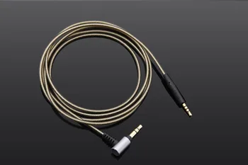 Upgrade Nahradiť strieborné Pozlátené Audio Kábel Pre AKG N700NCM2 Y600NC Y400BT slúchadlá
