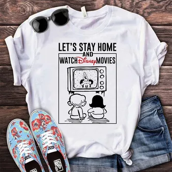 Poďme zostať doma vytlačené t shirt pre mužov, ženy, zábavné steh letné topy harajuku cartoon spanie potravín wifi tee 2020