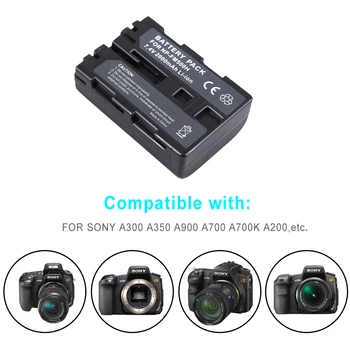 Sony Pôvodné NP-FM500H NP FM500H FM50 Fotoaparát Batérie A57 A65 A77 A450 A560 A580 A900 A58 A99 A550 A200 A300 A350 A700 F717
