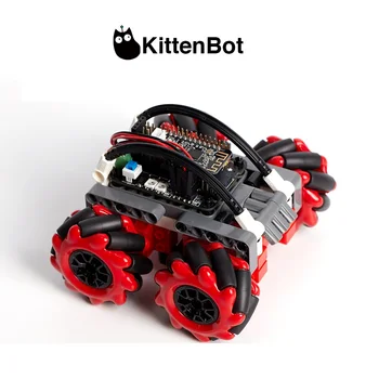Kittenbot Nanobit Mecanum Kolesa Suite-v-tvar Podporu Makecode Kittenblock Programovanie stavebné bloky